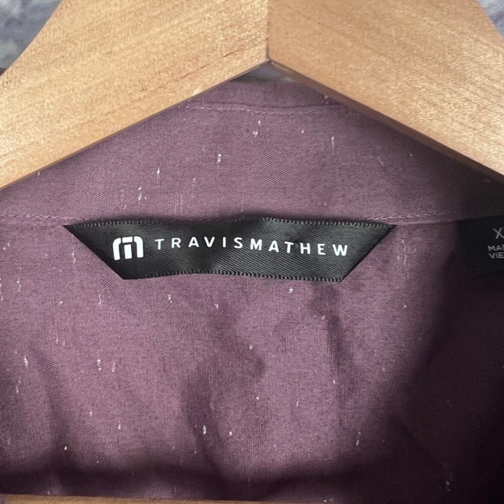 Travis Mathew Mens XL Golf Dadcore Preppy Coastal Resortwear Button Front Shirt - Picture 5 of 10